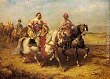Adolf Schreyer Arab Chieftain and his Entourage painting